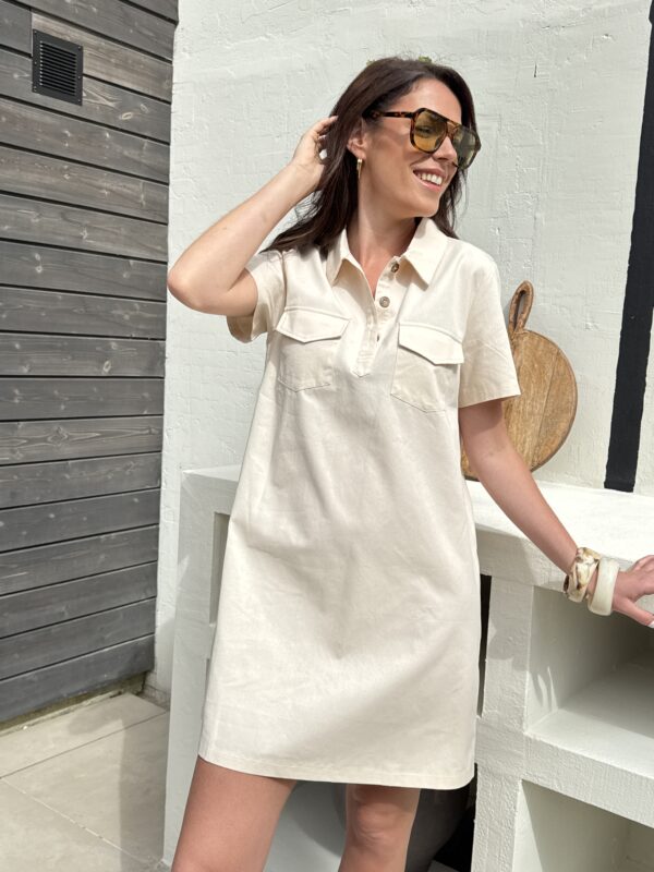 ROBE CLAUDIA BEIGE – Image 3