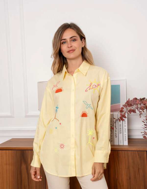 Chemise Love&Sunset jaune