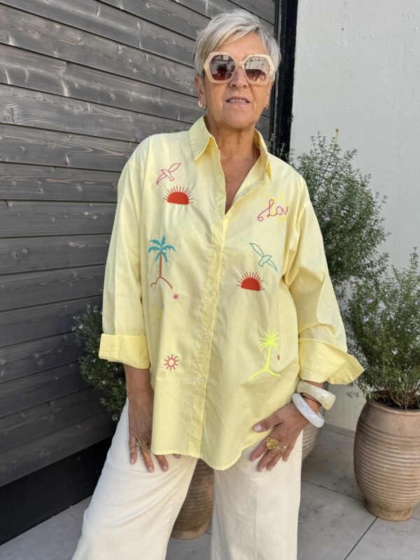 Chemise Love&Sunset jaune – Image 6