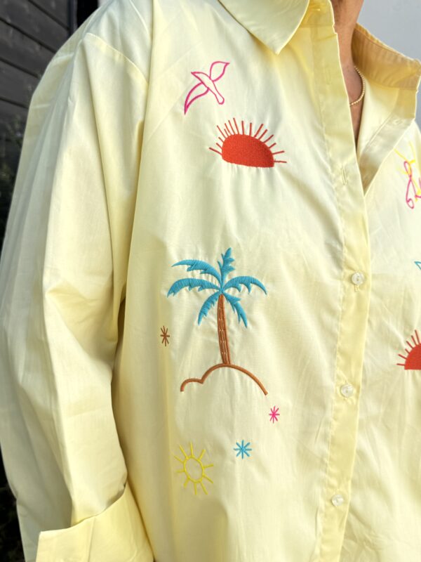 Chemise Love&Sunset jaune – Image 7