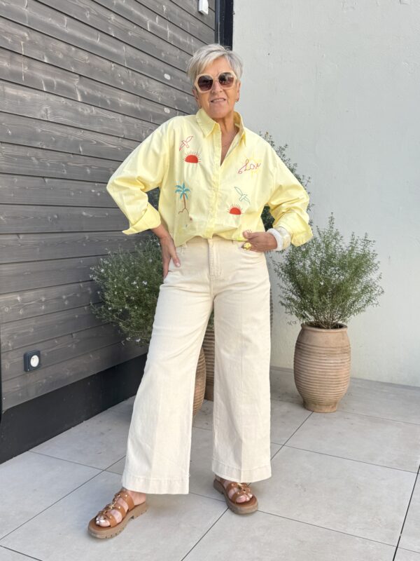 Chemise Love&Sunset jaune – Image 8