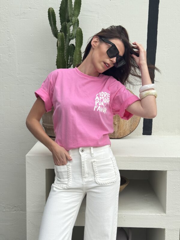TEE SHIRT MOREAMOR ROSE