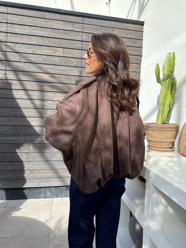 Bombers suédine Chocolat – Image 2