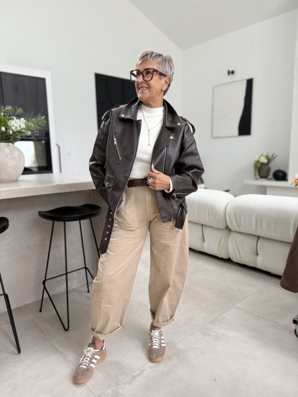 Pantalon barrel TAUPE – Image 6