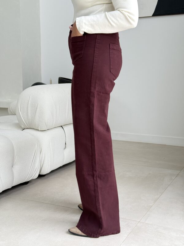 JEAN Wide Burgundy – Image 3
