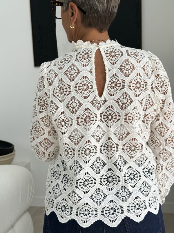 Blouse Sienna Blanc cassé – Image 7
